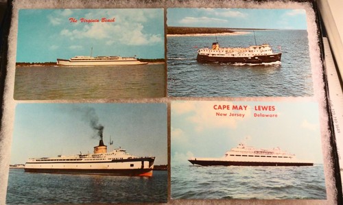 4 Old Post Cards - Mid 1900s - Luxury Ferry Boats - 第 1/12 張圖片