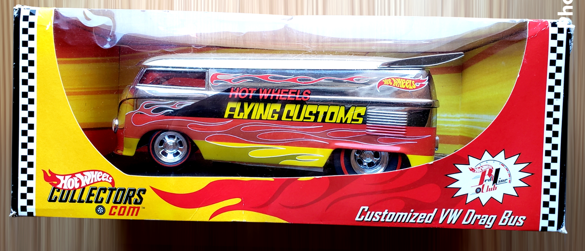1/18 CUSTOMIZED VW DRAG BUS 2台 100% Hot Wheels CUSTOMIZED VW DRAG BUS ~ 1:18 Scale ~ Mattel
