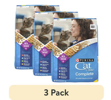 3 pack Purina Cat Chow Complete, Dry Cat Food, Chicken, 20 lb