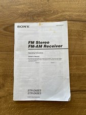 Sony STR-DA5ES / STR-DA3ES Manual ONLY - NO u...