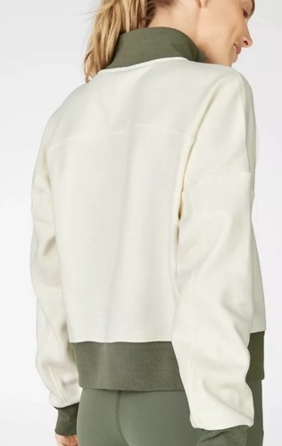 Fabletics Catarina Mock Neck Half Zip Pullover Sweatshirt Cropped Sweater XL - Picture 2 of 11