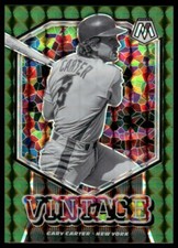 2021 Panini Mosaic #V3 Gary Carter Vintage Green New York Mets