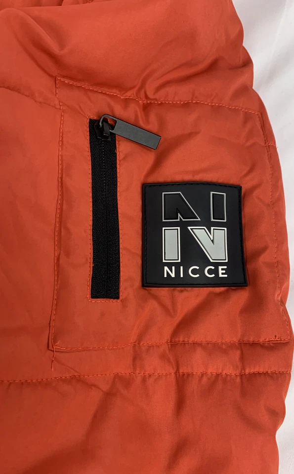 Casaco de esqui Nicce masculino Parka laranja zíper duplo tamanho grande - Imagem 3 de 4