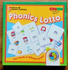 LDA PHONICS LOTTO Differentiated Ability GAME  McGraw Hill  Ages 5 NEW 