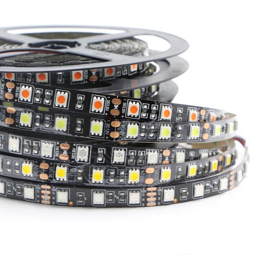 Black PCB 5050 SMD RGB LED Flexible Strip Light 60led/m tape lamp 12V Tape lamp - Picture 2 of 48