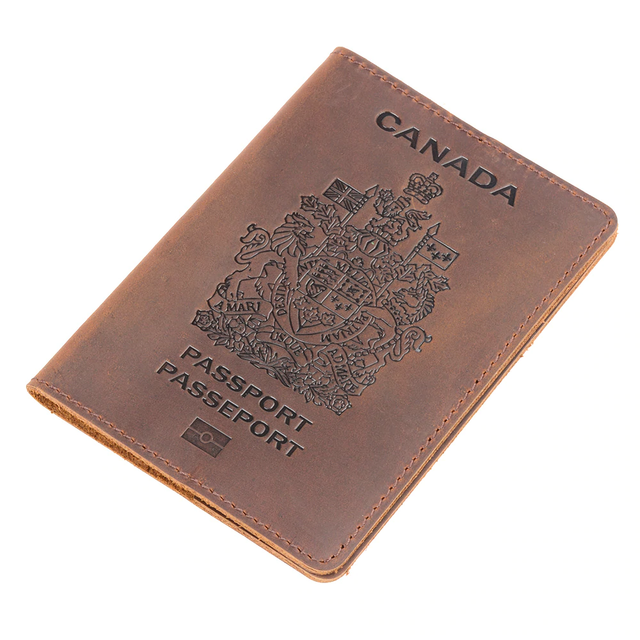 Genuine Leather Passport Cover Designed for CANADA eBay