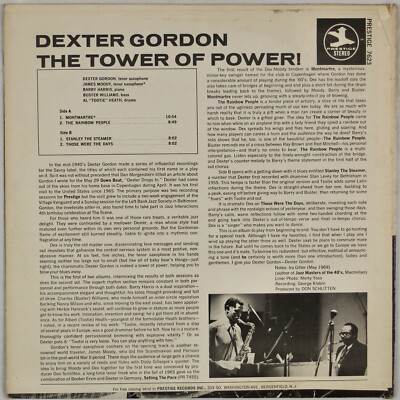 DEXTER GORDON: The Tower of Power US Prestige 7623 Stereo Jazz