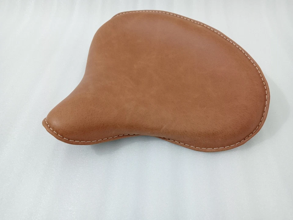 Genuine Leather HARLEY WLA WLC VL UL EL WL KNUCKLEHEAD SOLO SEAT FLATHEAD BROWN Foto 3 de 4