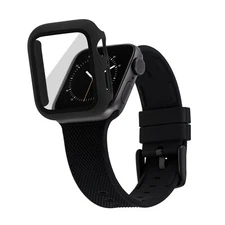 WITHit Full Protection Black Bumper with Glass Screen Protection for 42mm Apple
