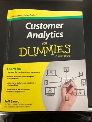 Customer Analytics For Dummies - Paperback NEW Jeff Sauro 