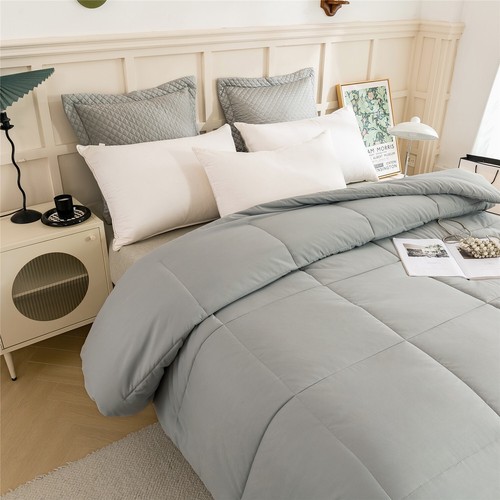 Box Stitched Style Down Alternative Comforter 300 GSM Fill,Size: Queen/ king - 第 12/25 張圖片