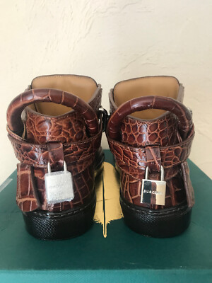 Buscemi 100MM Brown Croc BUSCEMI 100MM Belt Weave Croc Leather Men main image 4