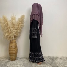 Long Dress Open Kimono Abaya Muslim Women Kaftan Evening Maxi Robe Cardigan Arab