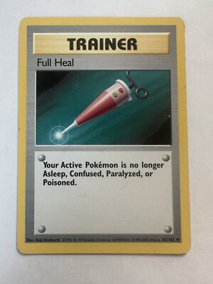 Pokémon TCG Full Heal Base Set 82/102 Regular Shadowless Uncommon