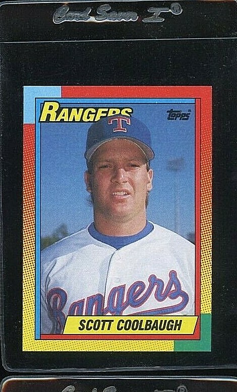 1990 TOPPS TRADED #22T SCOTT COOLBAUGH ROOKIE RC TEXAS RANGERS 