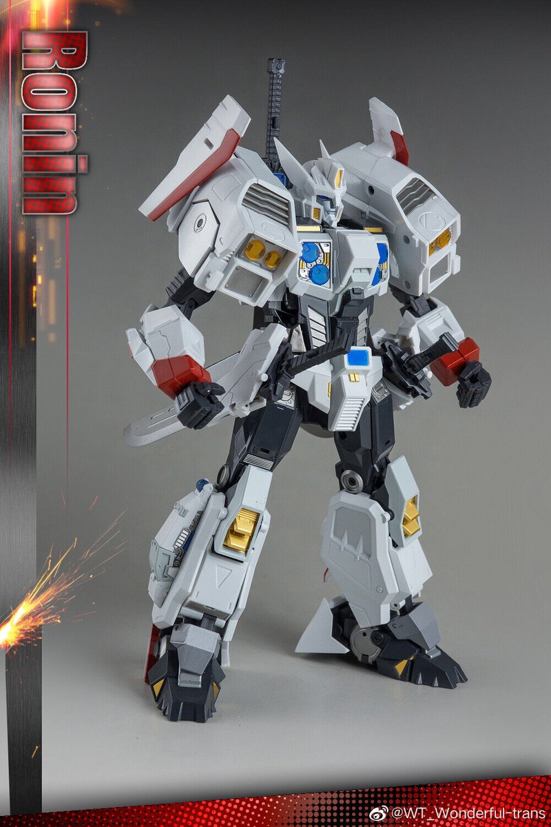 New Wonderful-Trans WT01 White Ronin Drift Transforms Action New Wonderful-Trans WT01 White Ronin Drift Transforms Action