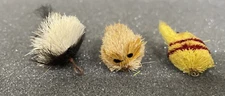 3 Vintage Fly-Rod MOUSE Lures and others Unknowns, Very Early Fly!