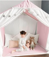 Pink Large Kids Tent with Pompom