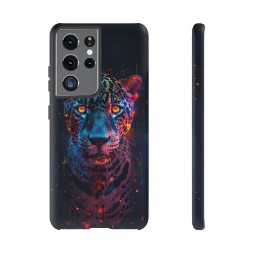 Abstrakt Jaguar Neon Leopard - Handy Tinte Hülle für Samsung Galaxy S25 S24 S23 S22 - Bild 68 von 91