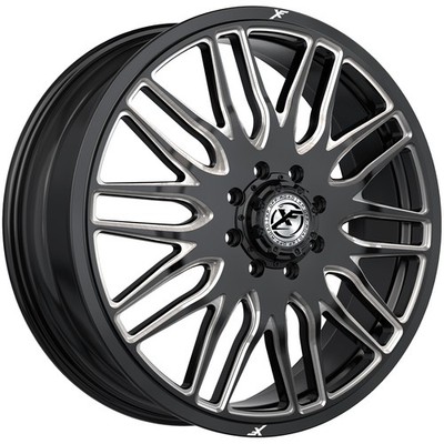 XF Off-Road XF-240 Dually Front 26x8.25 8x210 Black/Milled Wheel Rim 26'' Inch