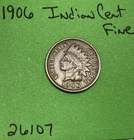1906 Indian Head Cent / Penny 1c Fine