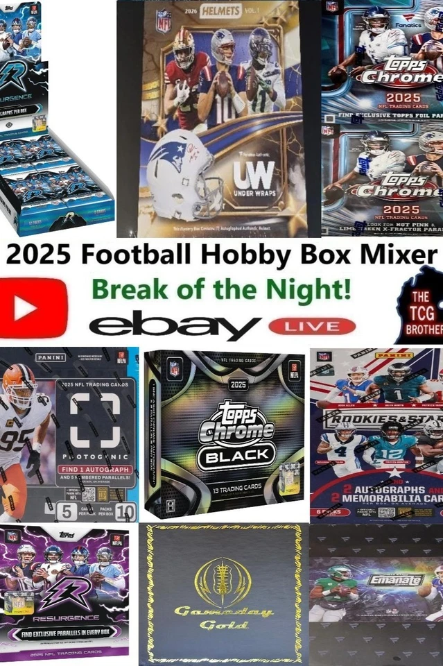 BREAK 672 TOPPS RESURGENCE NFL FOOTBALL MIXER CHROME 2025