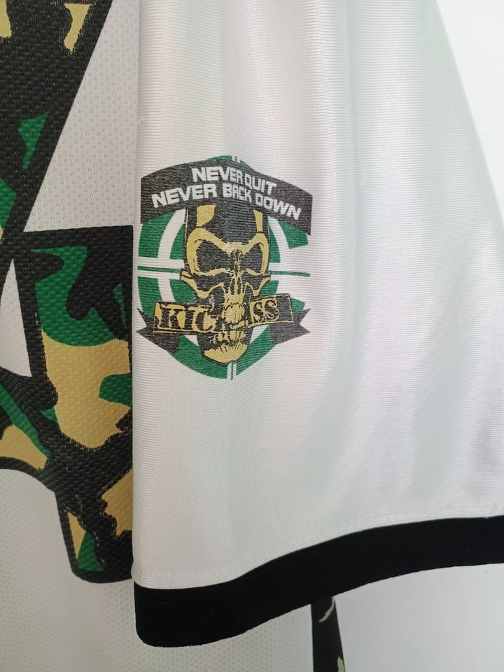 Camiseta de fútbol vintage John Cena Chain Gang WWE WWF mediana 2004 camuflada Foto 3 de 4