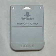 Official Sony PlayStation PS1 Memory Card OEM - Off White
