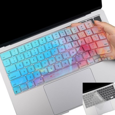 2 Pack Colorful Keyboard Cover for 2025-2023 MacBook Air 13'' 15'' M4 M3 M2, 2025-