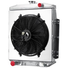 4 Row Aluminum Radiator Shroud Fan 1954-1956 Ford Fairlane Country Squire V8 I6
