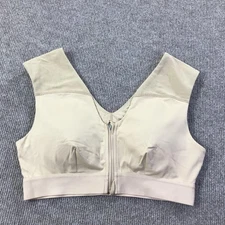 Tommie Copper Sports Bra Womens Large Shoulder Support Zip Front Activewear