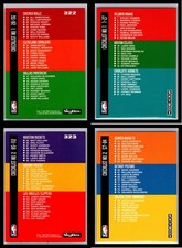 1992-93 SkyBox Checklist #322-327 - Lot of 6 Basketball Cards