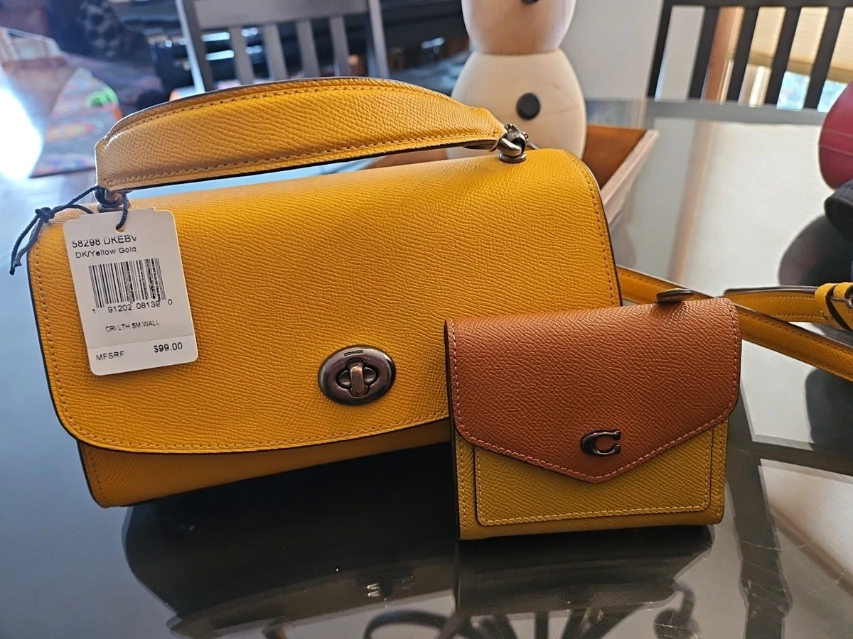 Frye leather “Daffodil” mustard backpack EUC Yellow Satchel Bags & Handbags for Women for sale | eBay main image 2