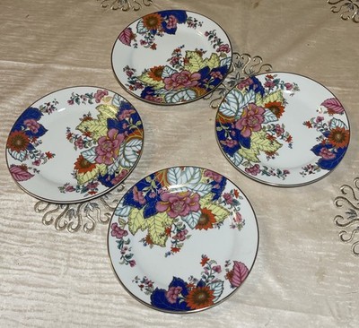 4 Tobacco Leaf Porcelain plate 8'' By  Design Guild