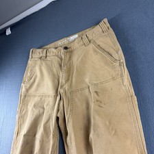 Carhartt Double Knee Work Pants 33x32* Rugged Flex Relaxed Fit Canvas BN2802-M