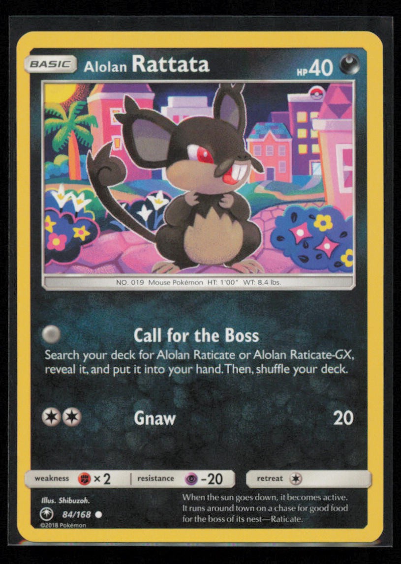 Alolan Rattata 84/168 Pokemon Celestial Storm Common Lightly Played