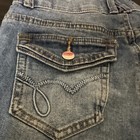 Indigo Poppy Blue Denim Shorts Girls Size 6 Regular Fit Zip Pockets Medium Wash — photo 5