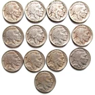 Lot (13) Buffalo Nickels 5c FULL DATES 23, 24PD, 26, 27PS, 28PDS, 29DS, 30S, 31S