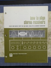 Sound Technology Model 1000A FM Alignment Generator Owners Manual Booklet How To