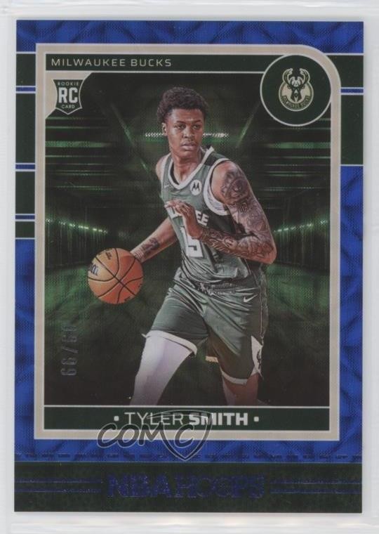 2024-25 Panini NBA Hoops Rookies Blue Scope 9/99 Tyler Smith #263 Rookie RC 04fu