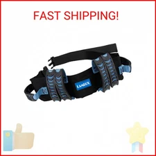 LAMBOX Gait Belt Walking Transfer Belt with 6 Plastic Padded Caregiver Handles a