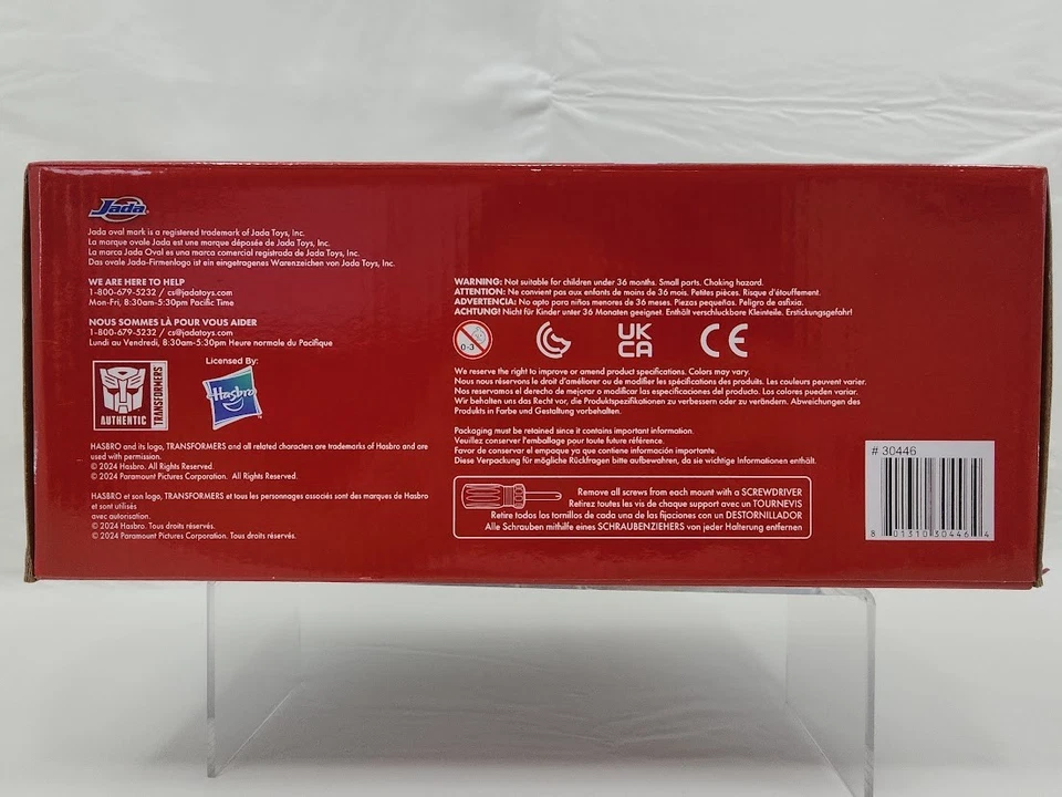 Optimus Prime Diecast Semi Truck Robot on Chassis Transformers Jada Toys - Image 3 of 3