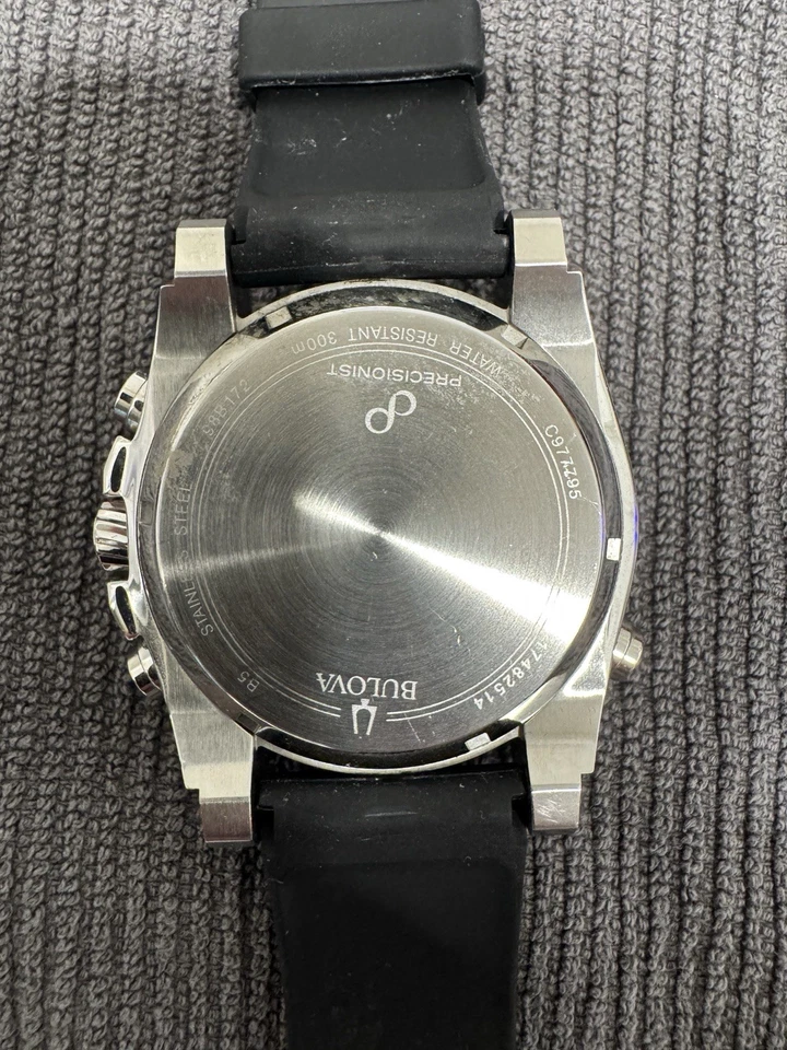 Bulova Precisionist Men's Black Watch - 98b172 - Image 3 of 4