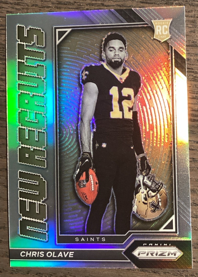 2022 Panini Prizm Chris Olave New Recruits Rookie RC Silver Prizm #NR-6 Saints