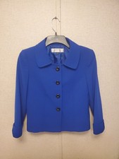 Tahari Arthur S. Levine Women's Size 2 Royal Blue Buttoned Blazer Cuffed Sleeves