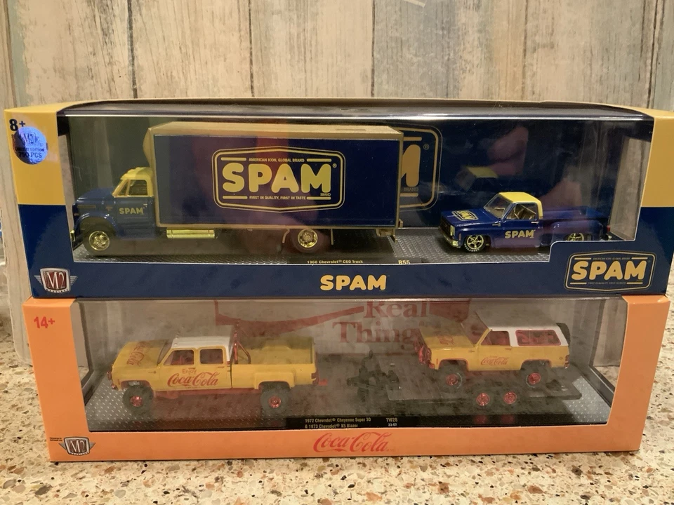 2 Pc - CHASE LOT M2 Machines Chevy Haulers Spam & Coca-Cola Cheyenne Blazer C60 - Image 4 of 4