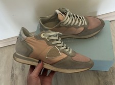 ☆ Philippe Model ☆ Tropez Sneaker Leder Rosa Grau Grün Größe 38 NP 279 Euro