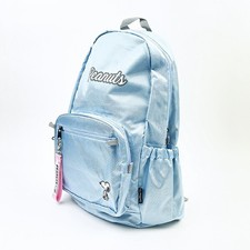 Snoopy RE-PET Smart Daypack Light Blue Water-Resistant Travel School Backpack