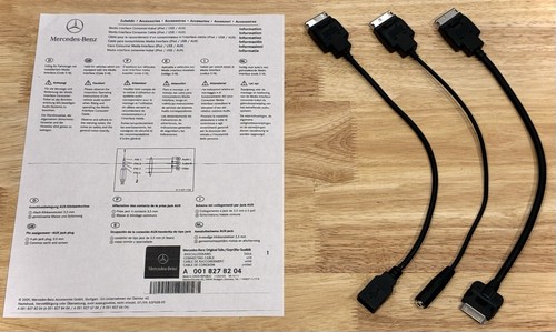 🌟Mercedes-Benz Genuine Media Interface Cable Set A0018278204 iPod AUX USB