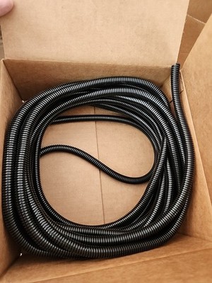 50 FOOT 3/8 Split Wire Loom Polyethylene Tubing Marine Conduit 